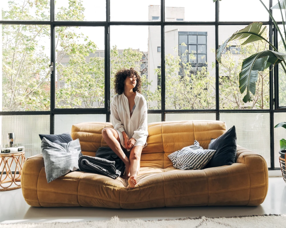 natural wood sideboard